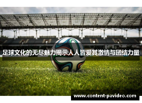 足球文化的无尽魅力揭示人人皆爱其激情与团结力量